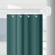 VALSEEL 1PC Extendable Shower Curtain Tension Rod For Bathroom, Kitchen, Garderobe, No Drilling Telescopic Bath Closet Hanging Pole, Applicable Length 15.75-21.65in